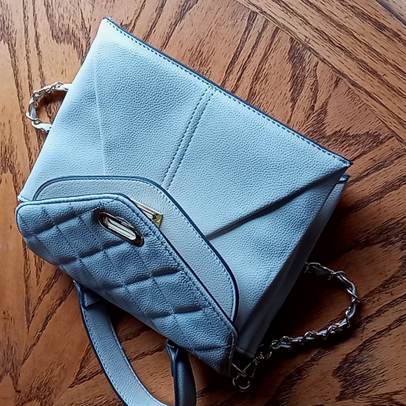 Steve madden white chain satchel crossbody handbag like new euc - Picture 6 of 8